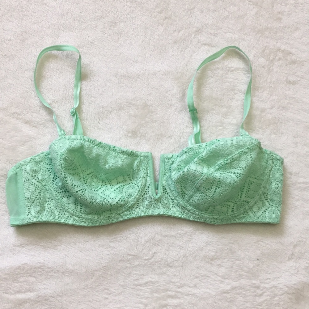 Free people lacy green bra 34B